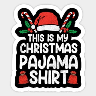 This Is My Christmas Shirt Funny Xmas Men Women Kids Family Sticker